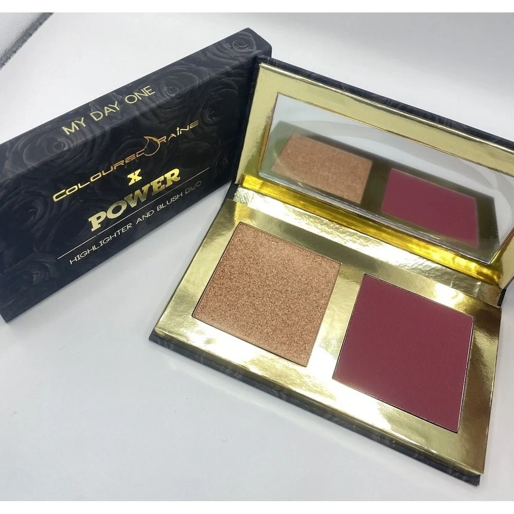 Coloured Raine x Power Highlighter & Blush Duo My Day One New! Limited Edition